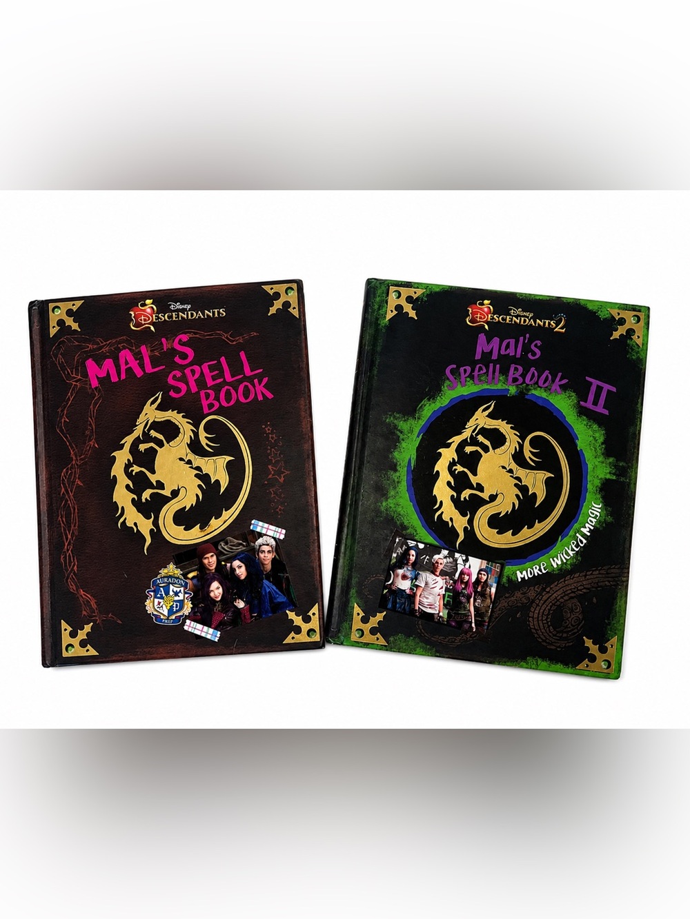 Disney Descendants Mal’s Spell Book I & II Hardcover Book Set